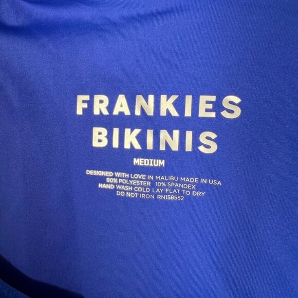 NWT FRANKIES BIKINS Swim Made in USA 🇺🇸 Honey Velvet Cheeky One Piece Size M - Picture 6 of 15